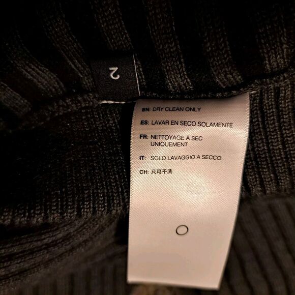 John Elliott Reveal Silk Cashmere Rib Biker Short Sz 2/Womens M Dark Gray NWT - Picture 10 of 11
